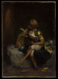 A Bashi-Bazouk by Charles Bargue - Oil Painting canvas print