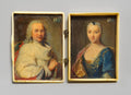 A Patrician Couple by Italian (Venetian) Painter - Classic Art canvas print