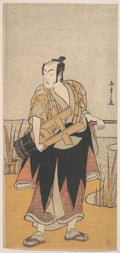 The Fourth Matsumoto Koshiro as a Man Standing on the Bank of a River by Katsukawa Shunshō　勝川春章 - Ukiyo-e canvas print