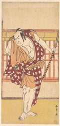 The Actor Nakamura Nakazo as a Kyokaku by Katsukawa Shunshō　勝川春章 - Ukiyo-e canvas print