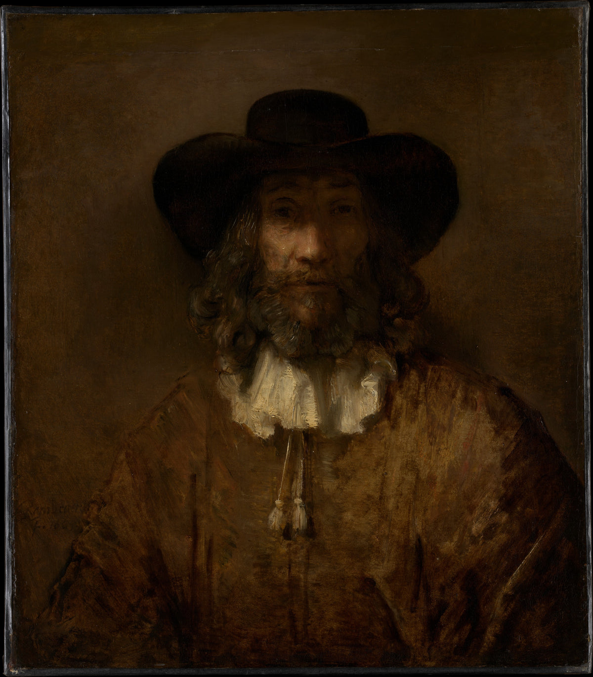 Man with a Beard by Rembrandt - Baroque canvas print