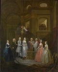 The Wedding of Stephen Beckingham and Mary Cox by William Hogarth - Oil Painting canvas print