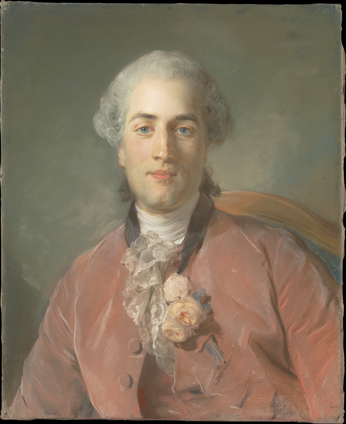 Olivier Journu 17241783 by Jean-Baptiste Perronneau - Pastel canvas print