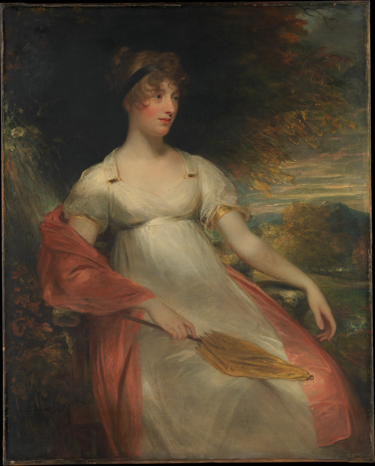 Portrait of a Woman by Sir William Beechey - Oil Painting canvas print