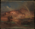 The Cemetery at Pronoia near Nauplia by Carl Rottmann - Oil Painting canvas print