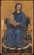 Madonna and Child with Angels by Gentile da Fabriano (Gentile di Niccolò di Giovanni di Massio) - Tempera canvas print
