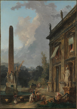 Wandering Minstrels by Hubert Robert - Oil Painting canvas print