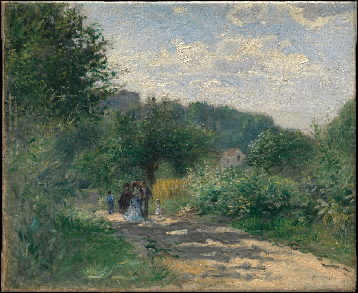 A Road in Louveciennes by Auguste Renoir - Impressionist canvas print