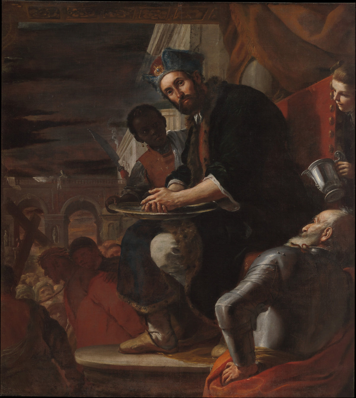 Pilate Washing His Hands by Mattia Preti (Il Cavalier Calabrese) - Oil Painting canvas print