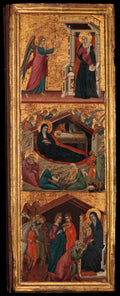 Saints and Scenes from the Life of the Virgin by Master of Monte Oliveto - Tempera canvas print