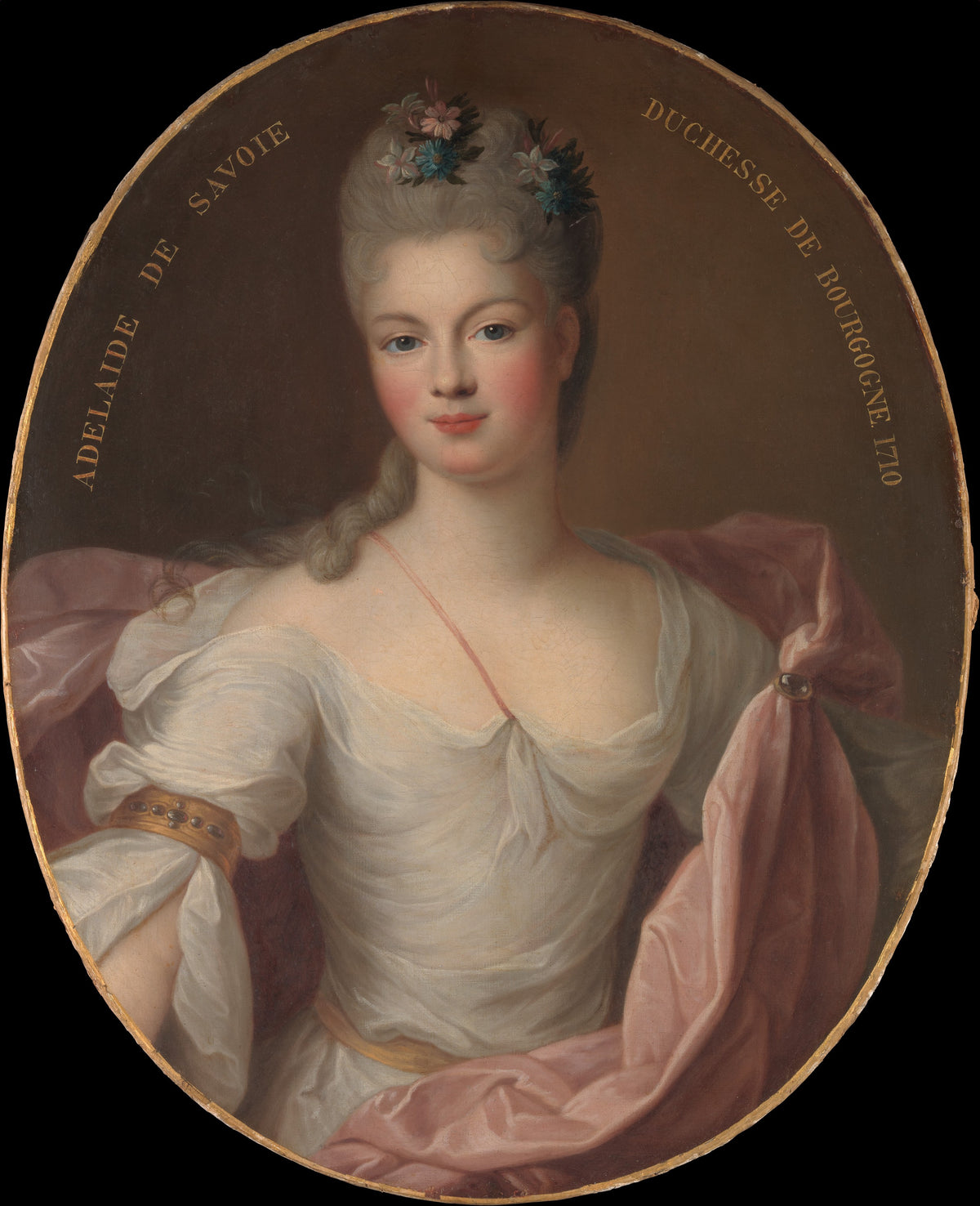 Marie Adlade de Savoie 16851712, Duchesse de Bourgogne by Pierre Gobert - Oil Painting canvas print