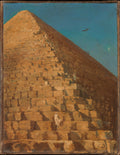 The Great Pyramid, Giza by Adrien Dauzats - Oil Painting canvas print