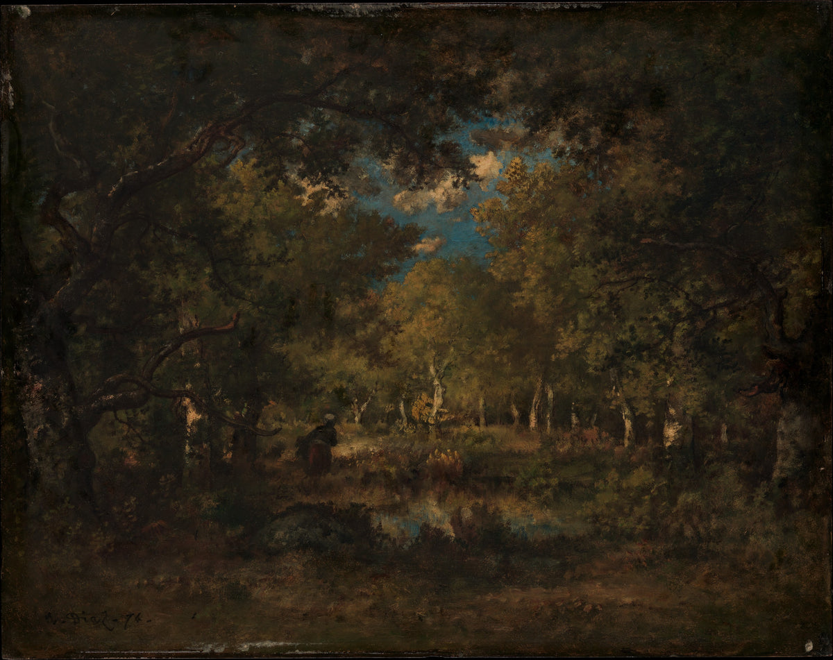 The Forest of Fontainebleau by Narcisse-Virgile Diaz de la Peña - Classic Art canvas print