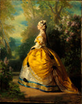 The Empress Eugnie Eugnie de Montijo, 18261920, Condesa de Teba by Franz Xaver Winterhalter - Oil Painting canvas print