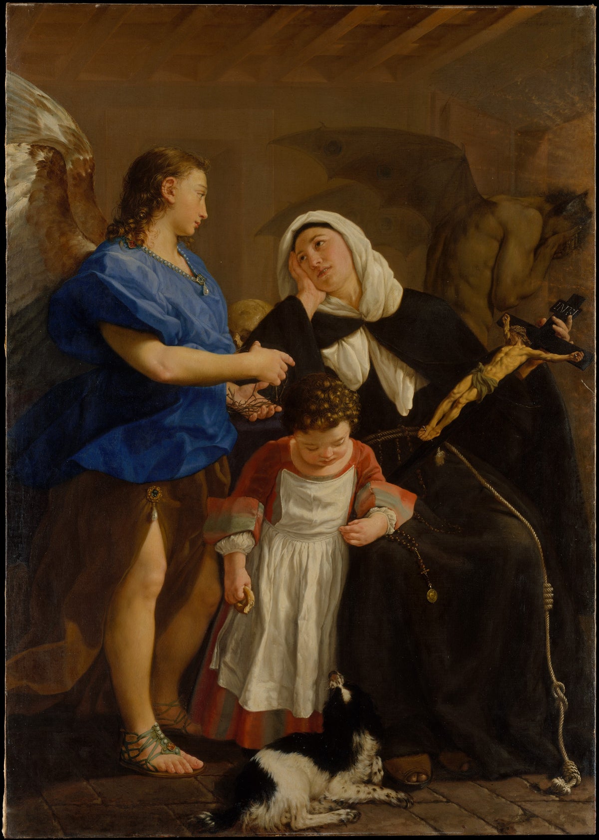 Saint Margaret of Cortona by Gaspare Traversi - Oil Painting canvas print
