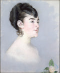 Mademoiselle Isabelle Lemonnier 18571926 by Edouard Manet - Impressionist canvas print