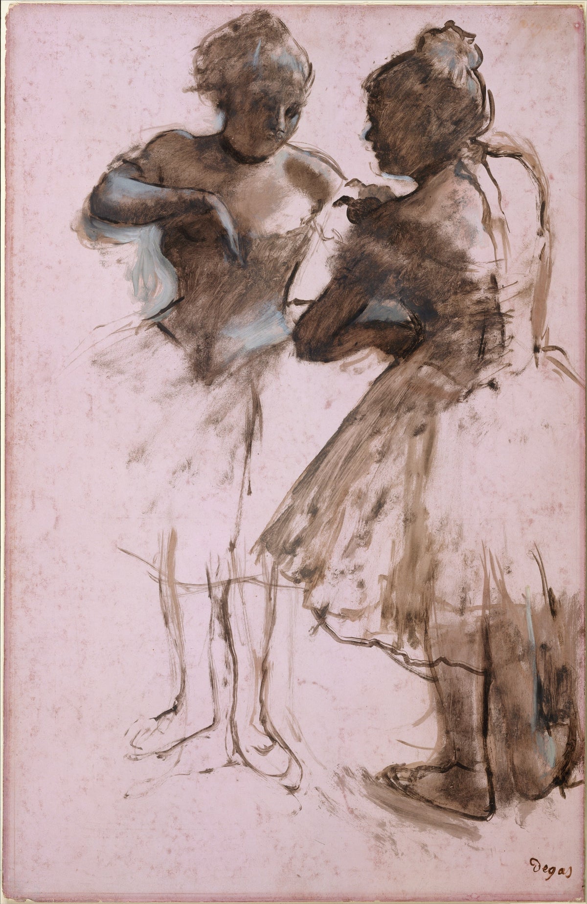Two Dancers by Edgar Degas - Impressionist canvas print