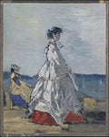Princess Pauline Metternich 18361921 on the Beach by Eugène Boudin - Classic Art canvas print