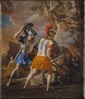 The Companions of Rinaldo by Nicolas Poussin - Oil Painting canvas print