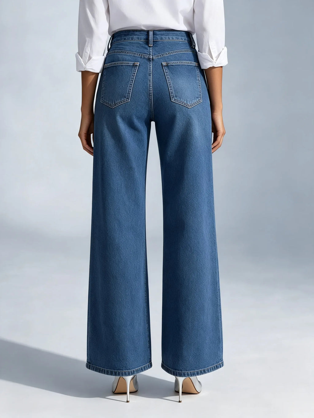 Dimensional Floral Denim Jeans
