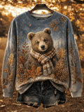 Women's Fall Animal Print Sweatshirt