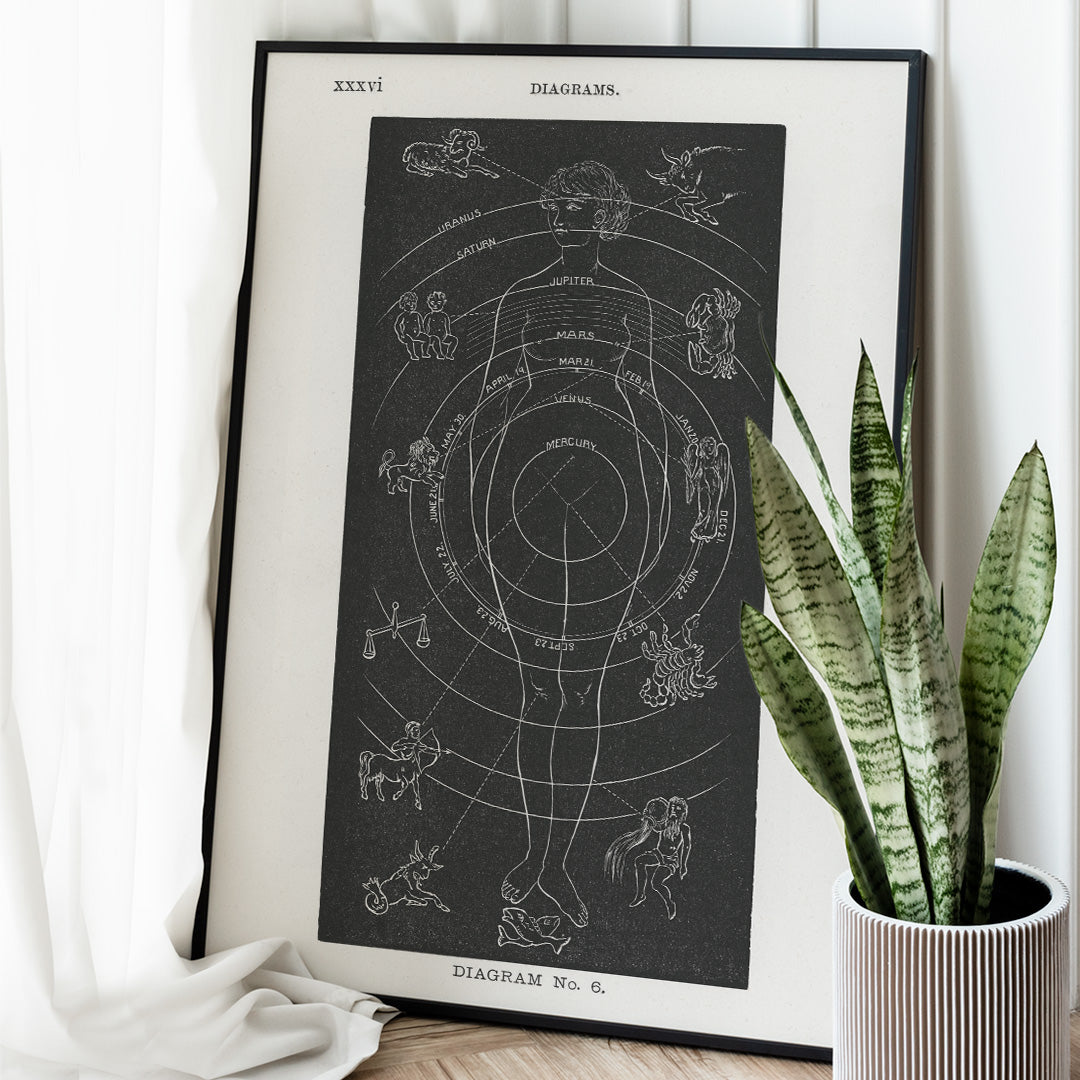 Diagramme n6 Poster by Moryarty - Oil Painting canvas print