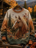 Women's Fall Animal Print Sweatshirt