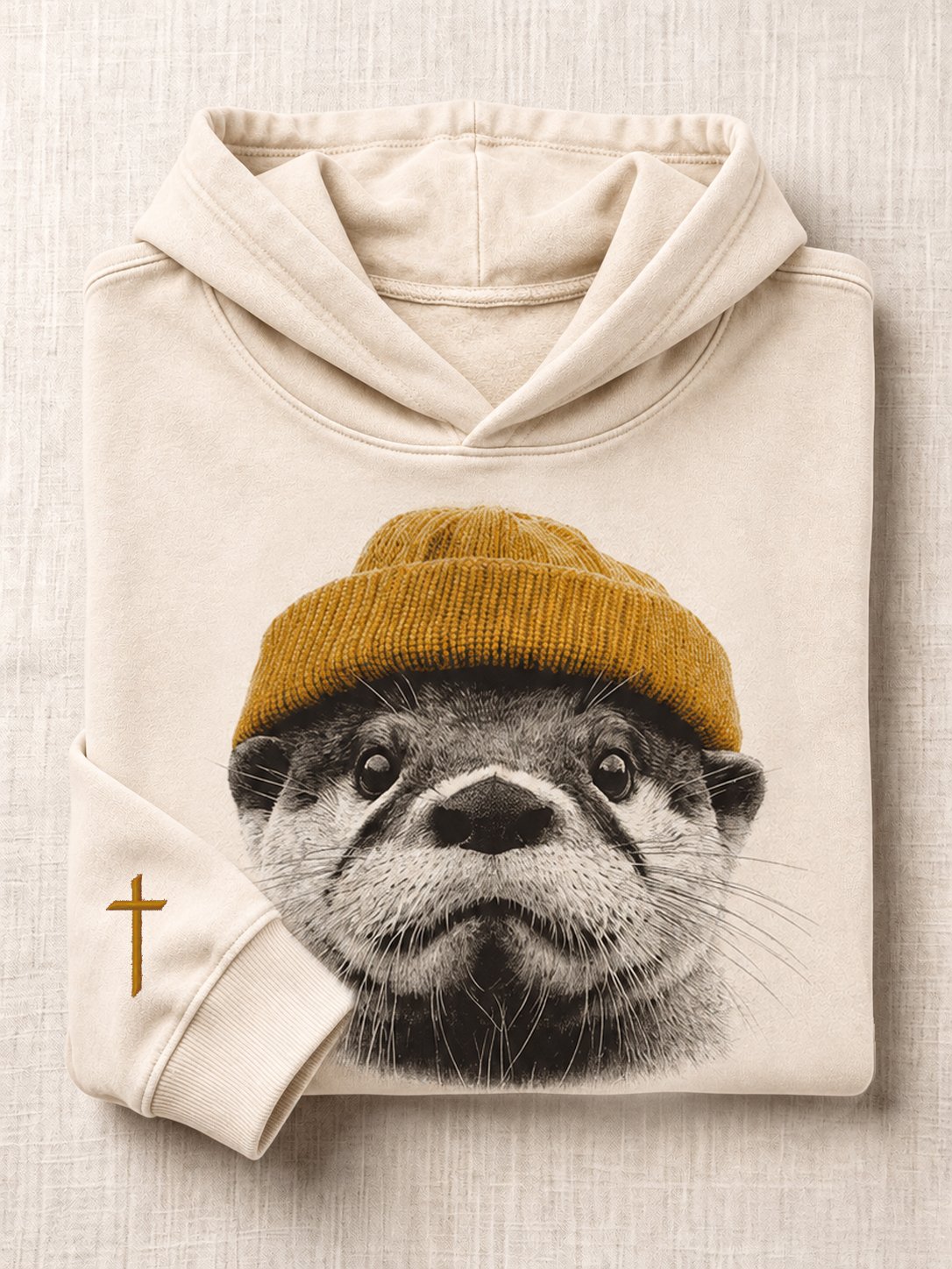 Women's Autumn Cross-Neck Hooded Sweatshirt