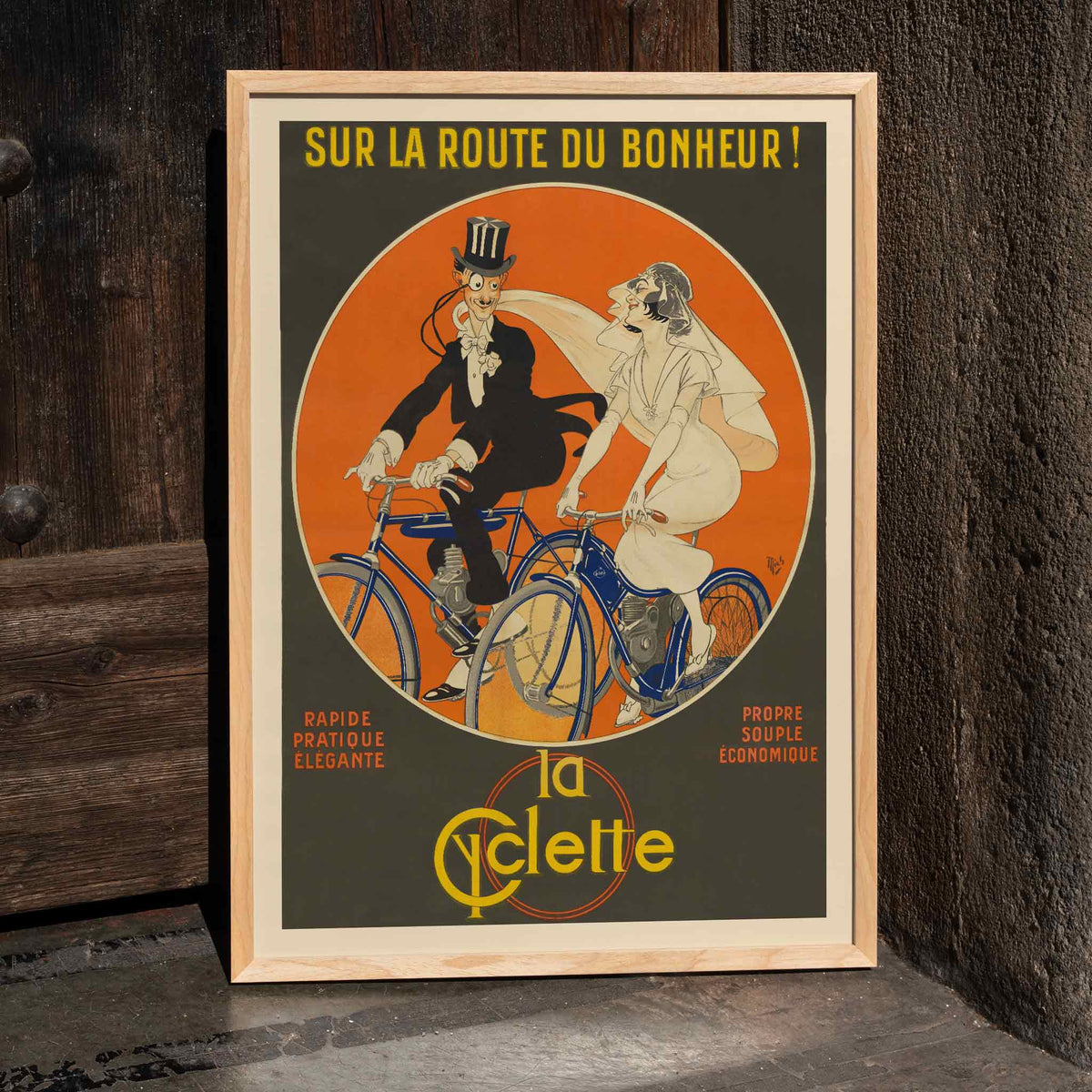 Sur la route du bonheur Poster by Moryarty - Oil Painting canvas print