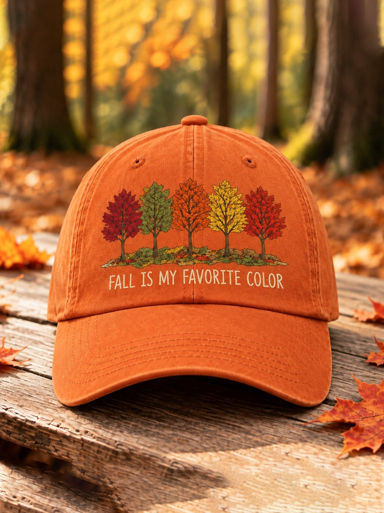 Fall Is My Favorite Color Baseball Cap