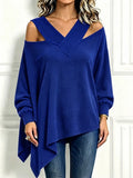Chic Cozy Cutout Neckline Knit Top