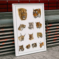 Animaux sauvages Poster by Moryarty - Oil Painting canvas print