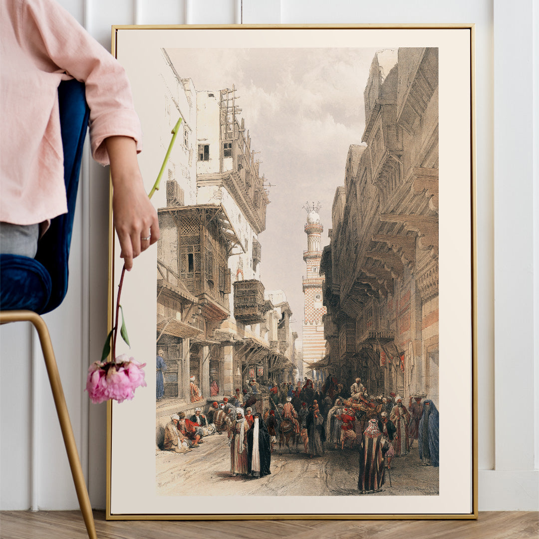Mosque The Mooristan Poster by Moryarty - Oil Painting canvas print