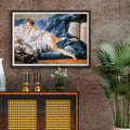Brune Odalisque Poster by Moryarty - Oil Painting canvas print