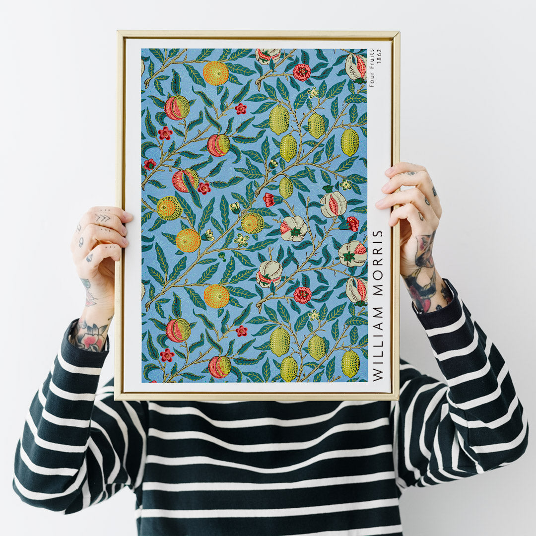 Motif des quatre fruits Poster by Moryarty - Oil Painting canvas print