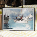 Bateaux de pche Poster by Moryarty - Oil Painting canvas print