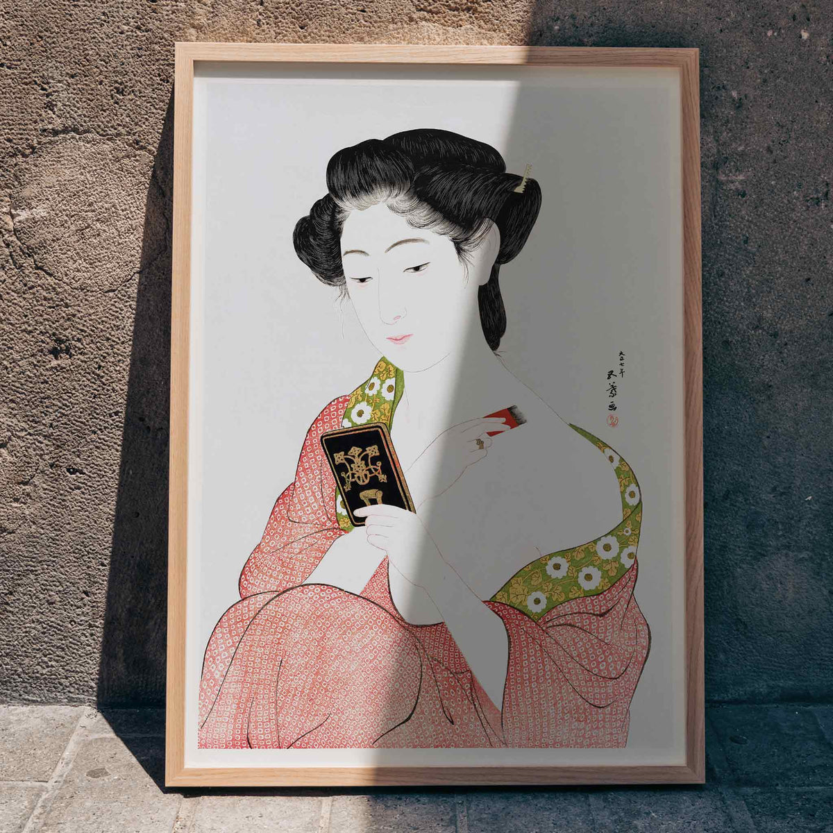 Femme se poudrant Poster by Moryarty - Oil Painting canvas print