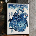 Femme japonaise 2 Poster by Moryarty - Oil Painting canvas print