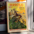Cycles Terrot Dijon 2 Poster by Moryarty - Oil Painting canvas print