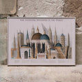 Principaux btiments du monde Poster by Moryarty - Oil Painting canvas print