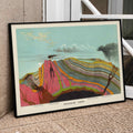 Carte gologique Poster by Moryarty - Oil Painting canvas print
