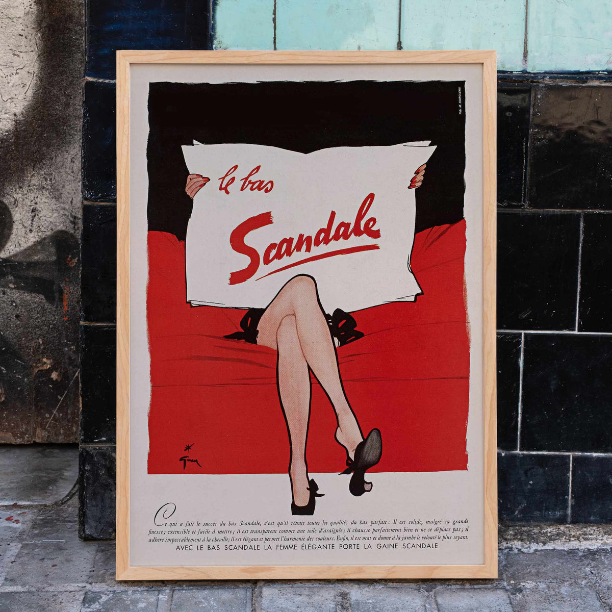 Le bas scandale Poster by Moryarty - Oil Painting canvas print