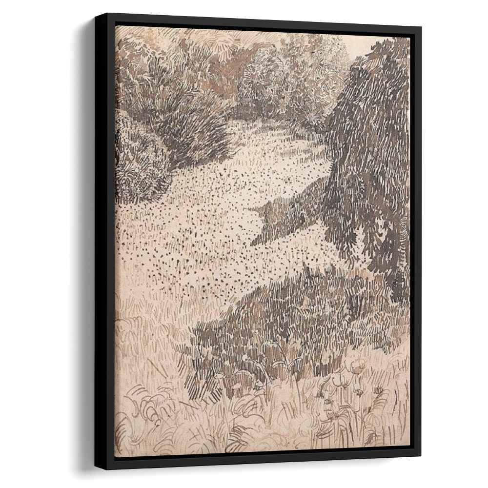 The Corner of the Park 1888 by Vincent van Gogh by Vincent van Gogh - Post-Impressionist canvas print