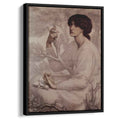 The Daydream 1878 by Dante Gabriel Rossetti by Dante Gabriel Rossetti - Pre-Raphaelite canvas print