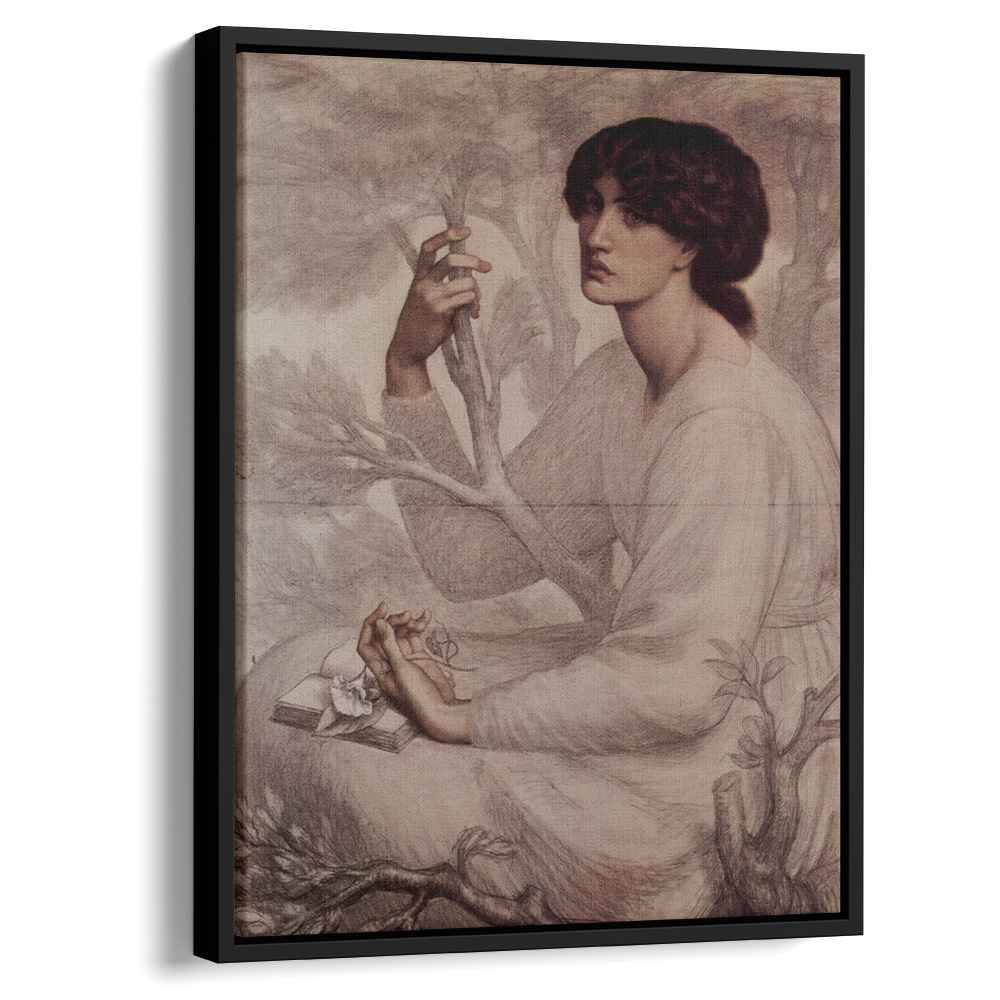 The Daydream 1878 by Dante Gabriel Rossetti by Dante Gabriel Rossetti - Pre-Raphaelite canvas print