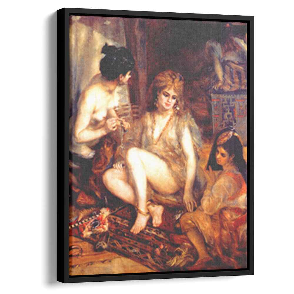 The Harem Parisian Women Dressed as Algerians 1872 by Pierre-Auguste Renoir by Pierre-Auguste Renoir - Impressionist canvas print