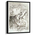 The Hat Pinned 1894 by Pierre-Auguste Renoir by Pierre-Auguste Renoir - Impressionist canvas print
