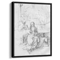 The Holy Family in the arbor 1512 by Albrecht Durer by Albrecht Durer - Renaissance canvas print