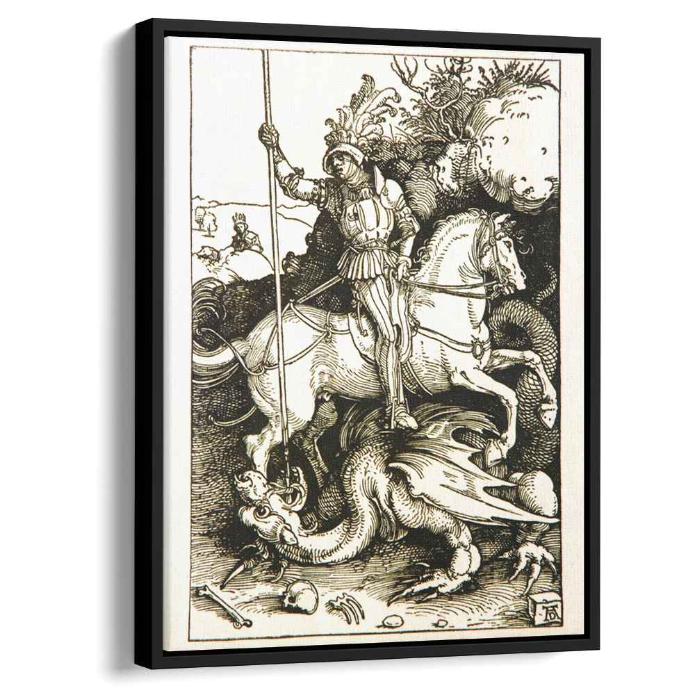 St. George and the Dragon 1504 by Albrecht Durer by Albrecht Durer - Renaissance canvas print