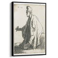 The leper Lazarus clep 1631 by Rembrandt by Rembrandt - Baroque canvas print